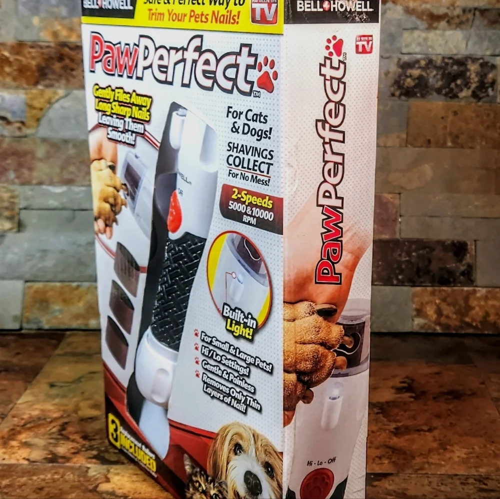 Bell & Howell Paw Perfect For Cats & Dogs • Gently Files Away Long Sharp Nails - Picture 4 of 5
